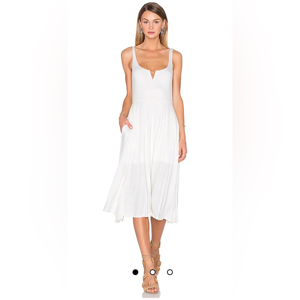 NWOT never worn! x REVOLVE Ella Tank Dress in Ivory by house of Harlow. small.